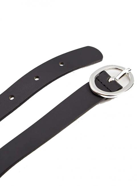 CINTURA ALTA In leather, with studs BLACK - Belts