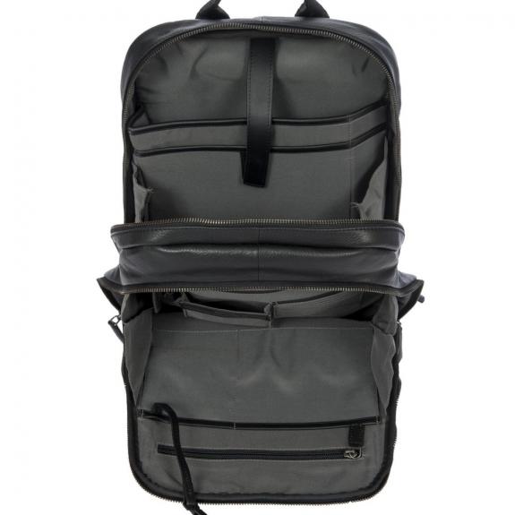 TORINO 13 "laptop backpack, in leather Black - Laptop backpacks
