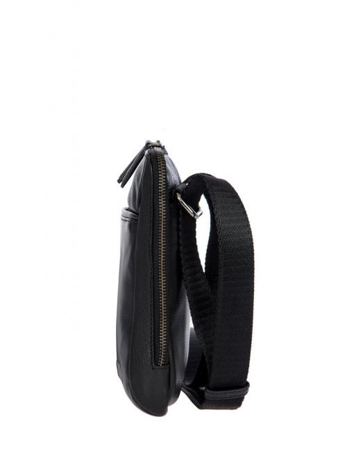 TORINO Flat leather bag Black - Over-the-shoulder Bags for Men