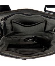 BRIC&rsquo;S TORINO Flat leather bag Black - Over-the-shoulder Bags for Men - 4