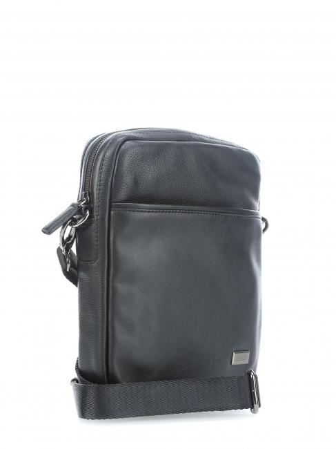 TORINO Shoulder bag in leather Black - Over-the-shoulder Bags for Men
