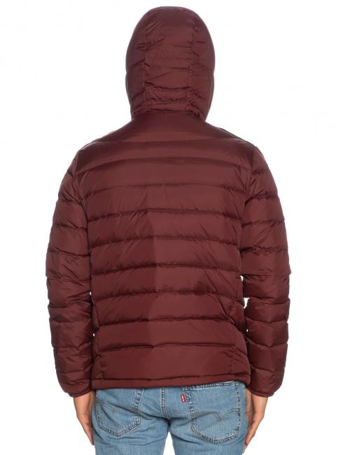 STEVENSON Quilted down jacket with hood dec chocolate - Men's down jackets