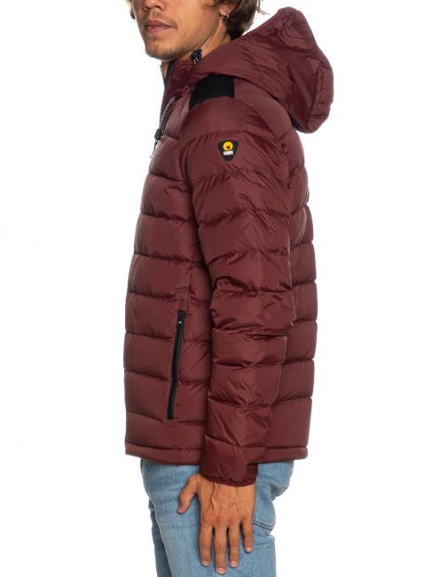 STEVENSON Quilted down jacket with hood dec chocolate - Men's down jackets