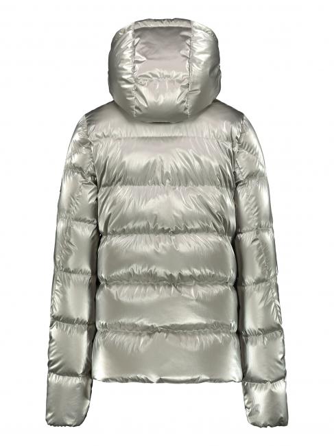 AFRA Down jacket with removable hood silver pearl / silver gray - Women's down jackets