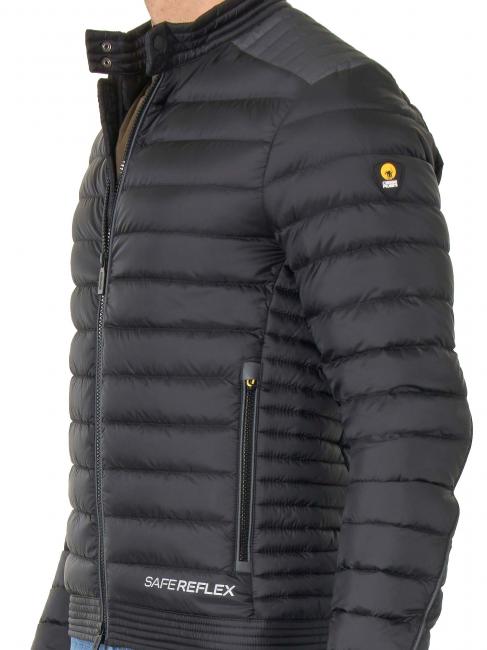 JEDO Short down jacket with zip asphaltp - Men's down jackets