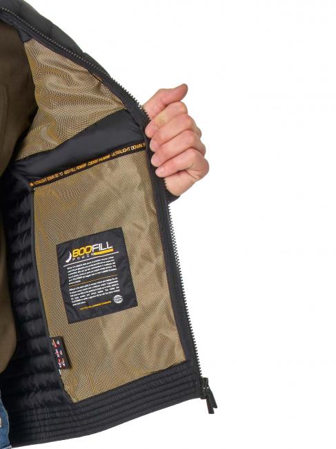 JEDO Short down jacket with zip asphaltp - Men's down jackets