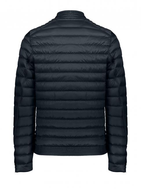 JEDO Short down jacket with zip dark navyp - Men's down jackets