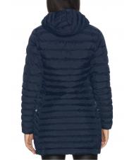 CIESSE ANNAMARIE Long down jacket with hood liger blue - Women's down jackets - 3