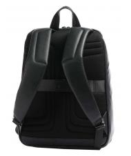PIQUADRO W103 Leather backpack, 15.6 "pc holder Black - Laptop backpacks - 2