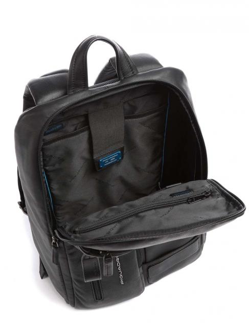 W103 Leather backpack, 15.6 "pc holder Black - Laptop backpacks