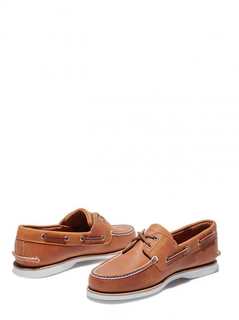 Classic Boat 2 Eye Leather boat shoes apricot buff - Men&rsquo;s shoes