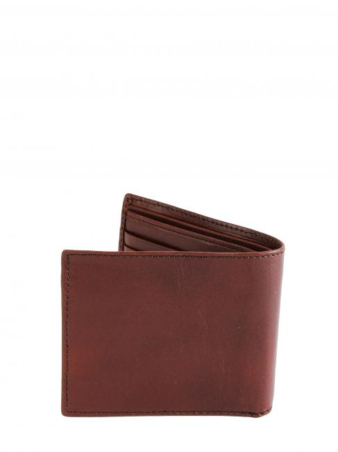 LORENZO Leather wallet with coin purse Brown / Palladium - Men&rsquo;s Wallets