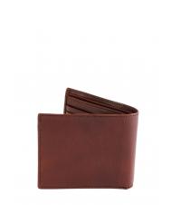 THE BRIDGE LORENZO Leather wallet with coin purse Brown / Palladium - Men&rsquo;s Wallets - 3