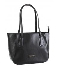 THE BRIDGE MADDALENA Shoulder shopper, in leather Black Gold - Women’s Bags - 2