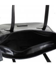 THE BRIDGE MADDALENA Shoulder shopper, in leather Black Gold - Women’s Bags - 4