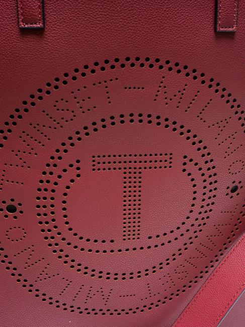 LOGO FORELLATO Vertical shopper with shoulder strap dark raspberry - Women&rsquo;s Bags
