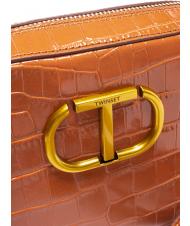 TWINSET Mini bag a tracolla in pelle stampa coccodrillo  stcocco shaded tan powder - Women&rsquo;s Bags - 3