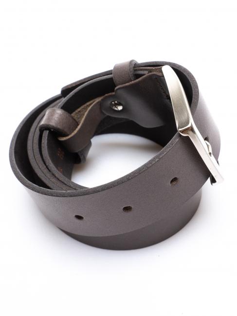Cintura in pelle, accorciabile su misura  Brown - Belts