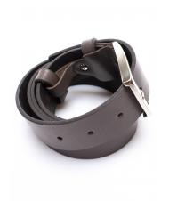 LA MARTINA Cintura in pelle, accorciabile su misura  Brown - Belts - 3