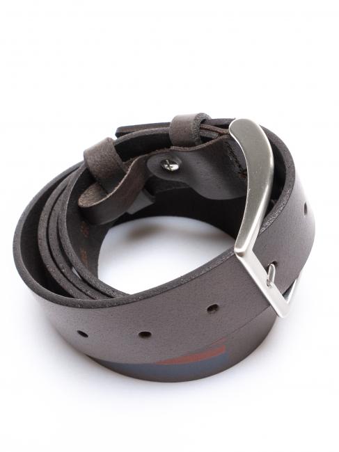 Cintura in pelle, accorciabile su misura  Brown - Belts