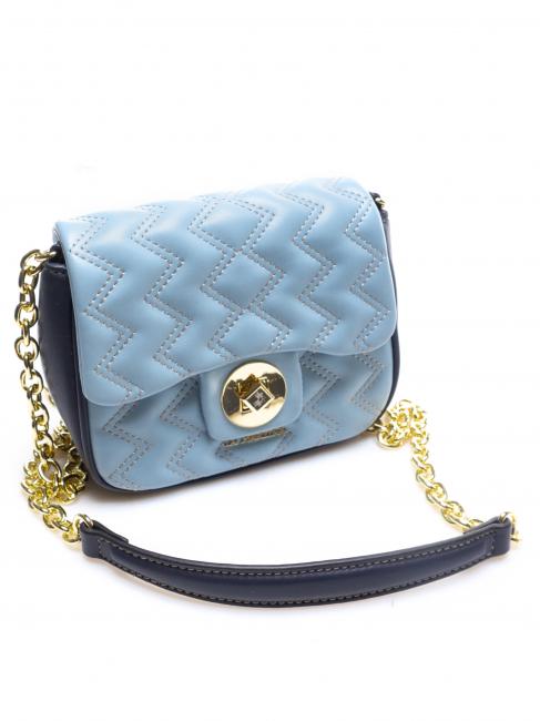 BRIANA Quilted mini bag with shoulder strap light blue - Women&rsquo;s Bags