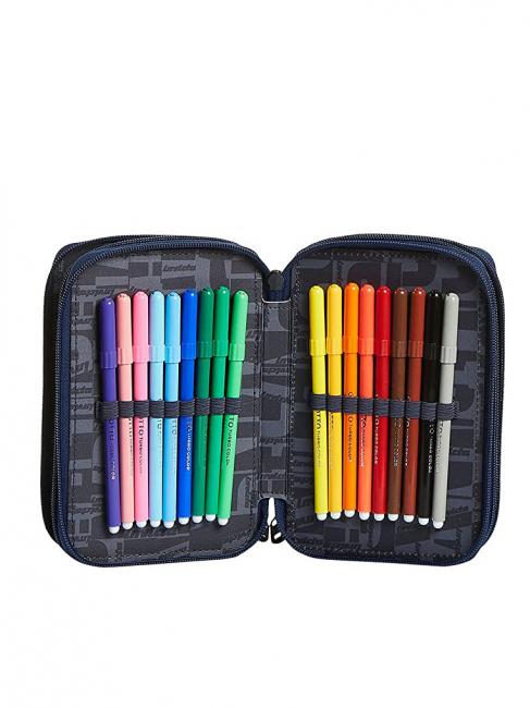 Astuccio 3 zip Kit with everything for school! gridshadesblue - Cases and Accessories