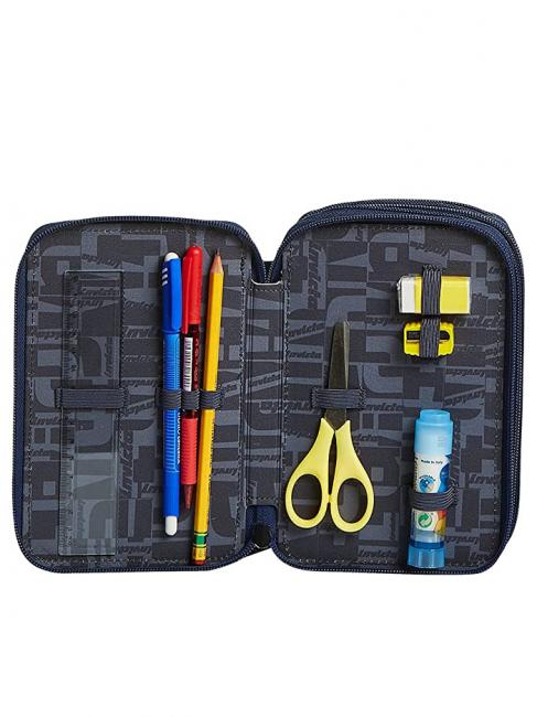 Astuccio 3 zip Kit with everything for school! gridshadesblue - Cases and Accessories