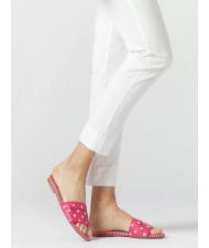 MANILA GRACE Ciabatta flat a pois  fuchsia / white - Women&rsquo;s shoes - 3