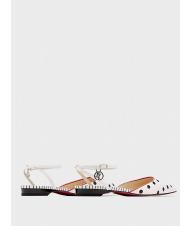 MANILA GRACE BALLERINA  Flat sandal with strap White black - Women&rsquo;s shoes - 2
