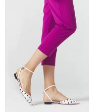 MANILA GRACE BALLERINA  Flat sandal with strap White black - Women&rsquo;s shoes - 3