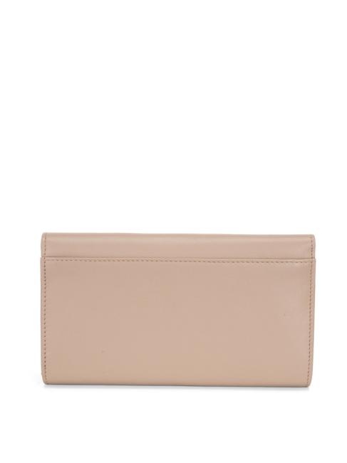 BASIC Large leather wallet with flap mud - Women&rsquo;s Wallets