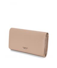 TOSCA BLU BASIC Large leather wallet with flap mud - Women&rsquo;s Wallets - 4