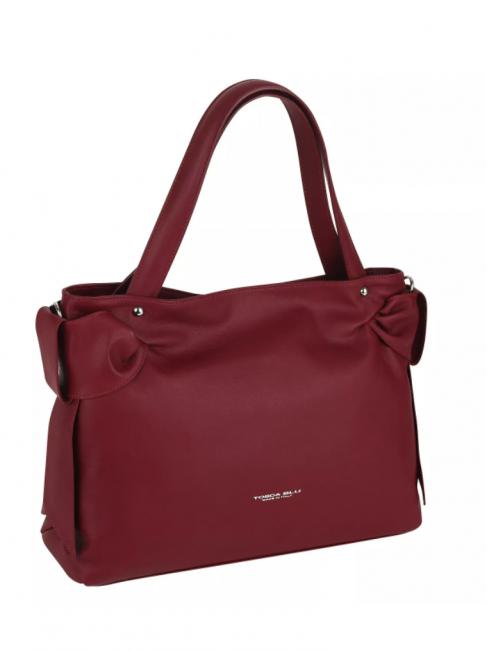 SOTTOBOSCO Shoulder bag in leather with shoulder strap dark red - Women&rsquo;s Bags