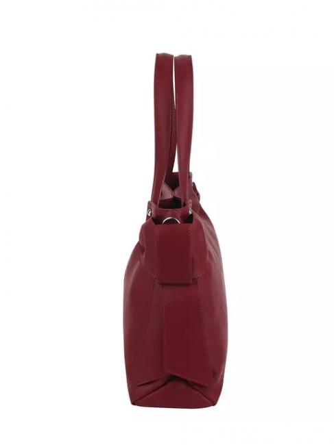 SOTTOBOSCO Shoulder bag in leather with shoulder strap dark red - Women&rsquo;s Bags