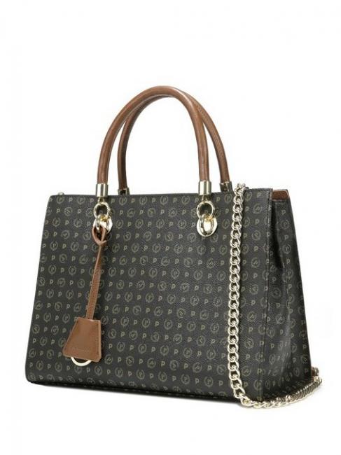 Tapiro Handbag; with shoulder strap black brown - Women&rsquo;s Bags