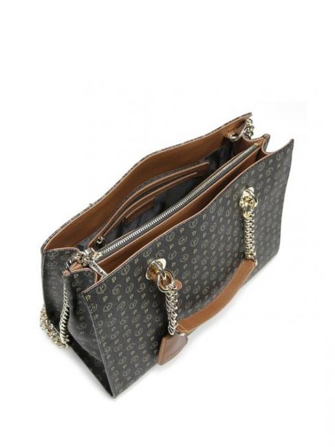 Tapiro Handbag; with shoulder strap black brown - Women&rsquo;s Bags