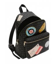 POLLINI HERITAGE PATCH Backpack Black - Women&rsquo;s Bags - 3