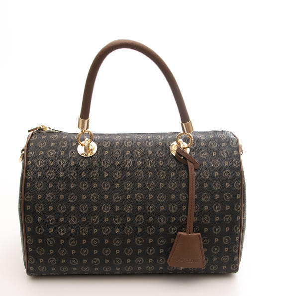 Tapiro Handbag; with shoulder strap black brown - Women’s Bags