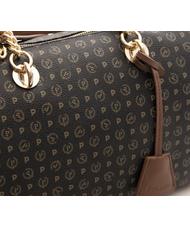 POLLINI Tapiro Handbag; with shoulder strap black brown - Women’s Bags - 4