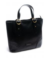 THE BRIDGE MATILDE Leather shopping bag Black Gold - Women’s Bags - 2
