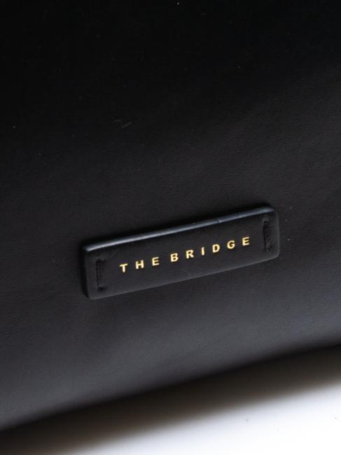 MATILDE Leather shopping bag Black Gold - Women’s Bags