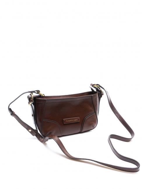 MATILDE Mini shoulder bag in leather BROWN - Women’s Bags