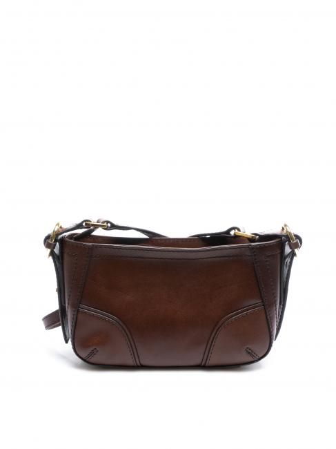 MATILDE Mini shoulder bag in leather BROWN - Women’s Bags