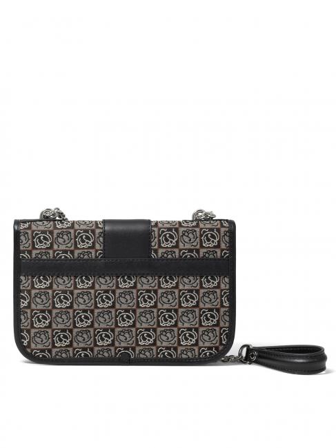 MONOGRAM Shoulder mini bag in jacquard fabric BLACK / MULTI - Women’s Bags