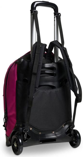 NEW WAY NEW PLUG Plain Trolley backpack, detachable fuchsia festival - Backpack trolleys
