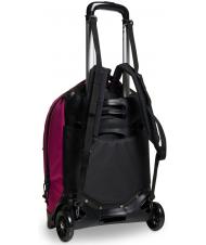INVICTA NEW WAY NEW PLUG Plain Trolley backpack, detachable fuchsia festival - Backpack trolleys - 3