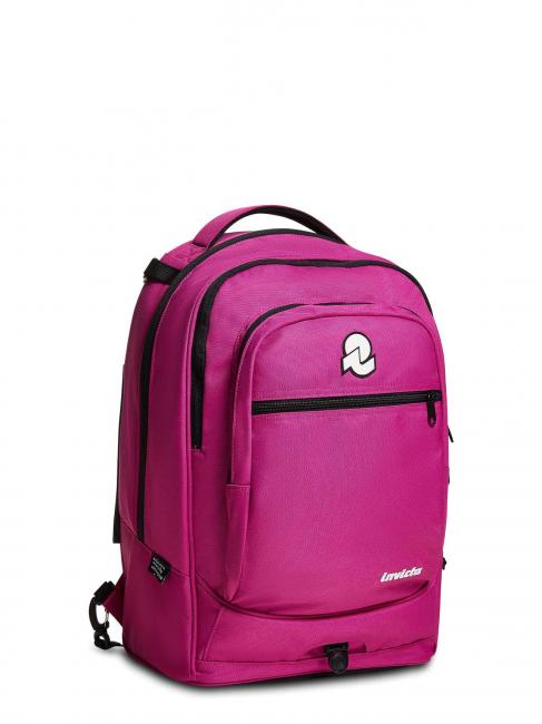 NEW WAY NEW PLUG Plain Trolley backpack, detachable fuchsia festival - Backpack trolleys