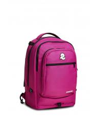 INVICTA NEW WAY NEW PLUG Plain Trolley backpack, detachable fuchsia festival - Backpack trolleys - 5