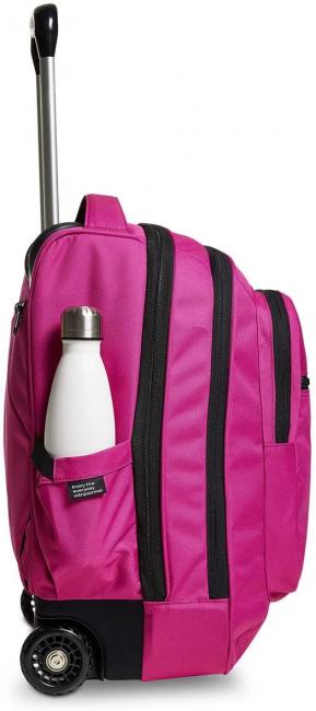 NEW WAY NEW BUMP Plain 2 in 1 Trolley Backpack fuchsia festival - Backpack trolleys