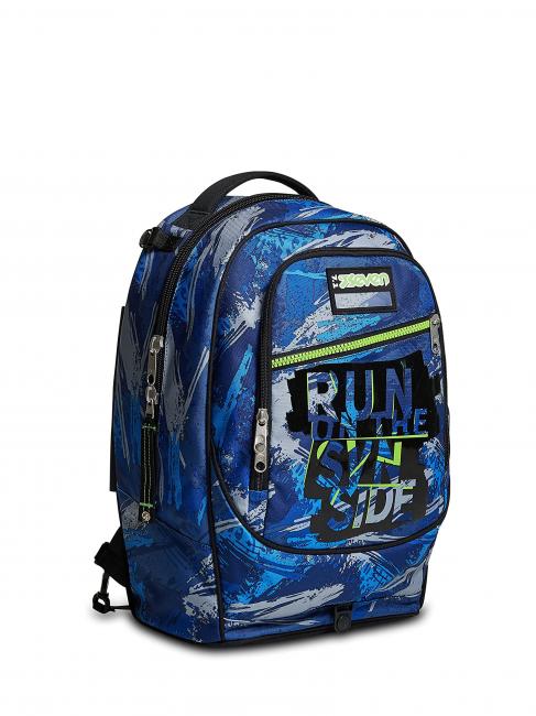 7.1 JACK Crafter Boy Trolley backpack with triple wheel, detachable Bluedeep - Backpack trolleys